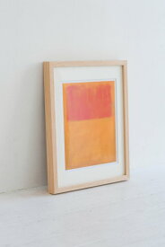 MARK ROTHKO (マーク・ロスコ) | Orange and Tan, 1954 | アートプリント/ポスター フレーム付き【北欧 モダンアート 抽象画 アートポスター】 ポスター アートポスター 北欧 ポスター インテリア オシャレ ポスター ポスターフレーム 木目 木製 送料込 送料無料