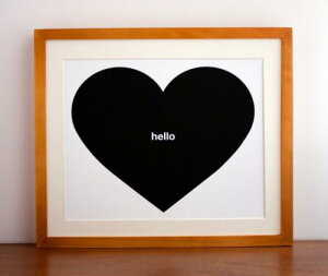 �y�݌Ɏc��1�zGINGIBER | BLACK HEART ART PRINT | �A�[�g�v�����g/�|�X�^�[�y���^�[�T�C�Y�z
