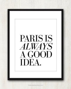 �ySALE �Z�[���zTHE LOVE SHOP | PARIS IS ALWAYS A GOOD IDEA | A3 �A�[�g�v�����g/�|�X�^�[