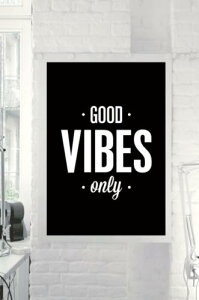 �ySALE �Z�[���zTHE MOTIVATED TYPE | GOOD VIBES ONLY (black) | A3 �A�[�g�v�����g/�|�X�^�[