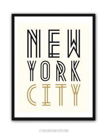 【SALE セール】THE LOVE SHOP | NEW YORK CITY | A3 アートプリント/ポスター【北欧 シンプル おしゃれ インテリア】