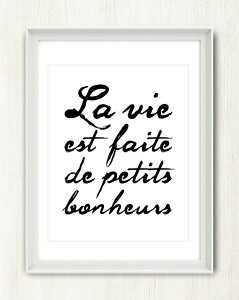 �ySALE �Z�[���zTHE LOVE SHOP | LA VIE EST FAITE DE PETITS BONHEURS | A3 �A�[�g�v�����g/�|�X�^�[