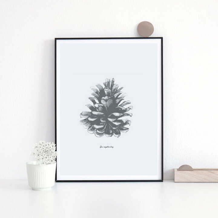 楽天市場 Lovely Posters Pine Cone Print アートプリント ポスター 北欧 シンプル おしゃれ おしゃれ おすすめ かっこいい 人気 お洒落 オシャレ モダン 白黒 インテリア ポスター アートポスター モノクロ モノトーン インテリア 北欧 北欧雑貨と音楽