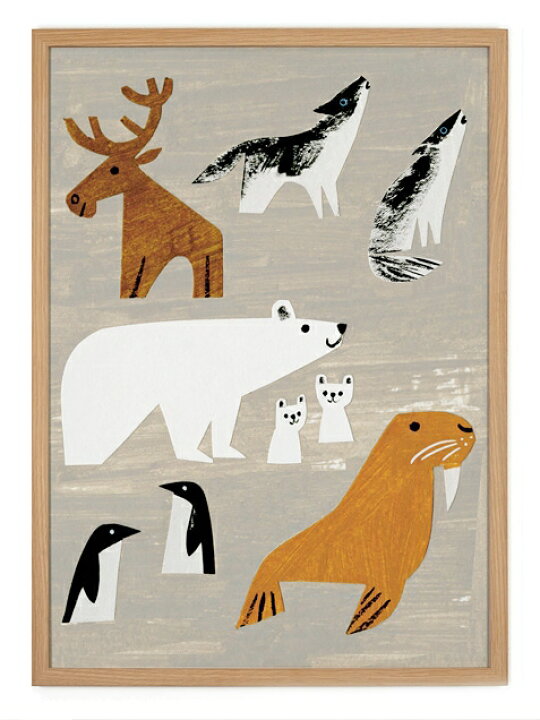 楽天市場 Human Empire Winter Animals Poster ポスター 50x70cm 北欧 雑貨 イラスト ポスター インテリア 北欧雑貨と音楽 Hafen ハーフェン