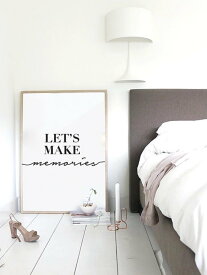 LOVELY POSTERS | LET'S MAKE MEMORIES | A3 アートプリント/ポスター【北欧 シンプル おしゃれ】
