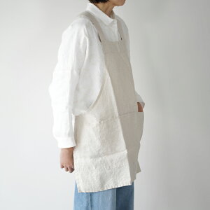 not PERFECT LINEN | SHORT SQUARE CROSS LINEN APRON (beige) | Gv l  i` gAjA k  Vv 