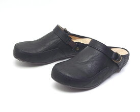 レディース 2WAYベルト サボサンダル クロッグサンダル ブラック