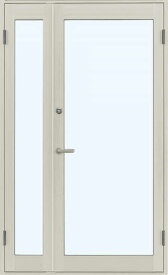 アルミサッシ 新品 YKK 店舗ドア 7TD W1235×H2018 親子 複層仕様（ペアガラス）