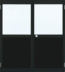 アルミサッシ YKK 内付 勝手口 框ドア 両開き W1690×H1840 （16918）