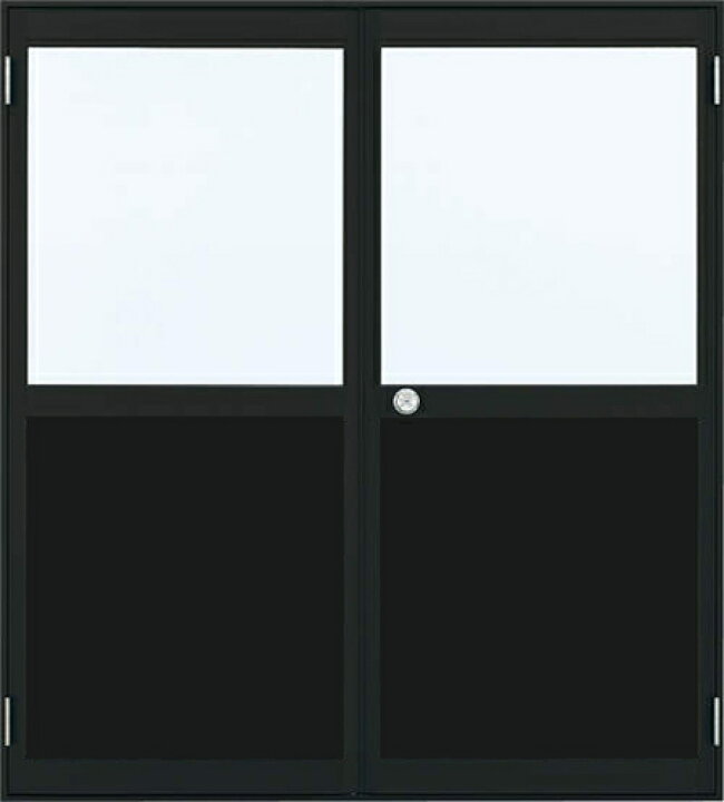 楽天市場 アルミサッシ Ykk 内付 勝手口 框ドア 両開き W1690 H1840 ライフサポート ハマヤ
