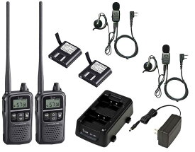 トランシーバー 中継 特定小電力 無線機 インカム 同時通話アイコム IC-4188D 2台セット （同時通話対応HD-EM51V3ILイヤホンマイク×2個、充電器、BP-258 バッテリー×2個）