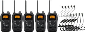 KENWOOD トランシーバー 特定小電力 無線機 インカムケンウッド UTB-10×5 HD-12K オリジナル イヤホンマイク×5 セット 5台セット 受信器 ハンズフリー 災害 防災 レジャー アウトドア