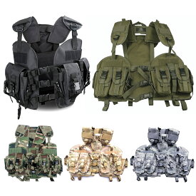全5色! フリーサイズ [Men's Water Bag Military Tactical Vest] メンズ ウォーターバッグミリタリータクティカルベスト! アーミーベスト コンバット ボディアーマー マガジンポーチ カモフラージュ 迷彩 防水 アウトドア 釣り キャンプ サバゲー バイクに!*
