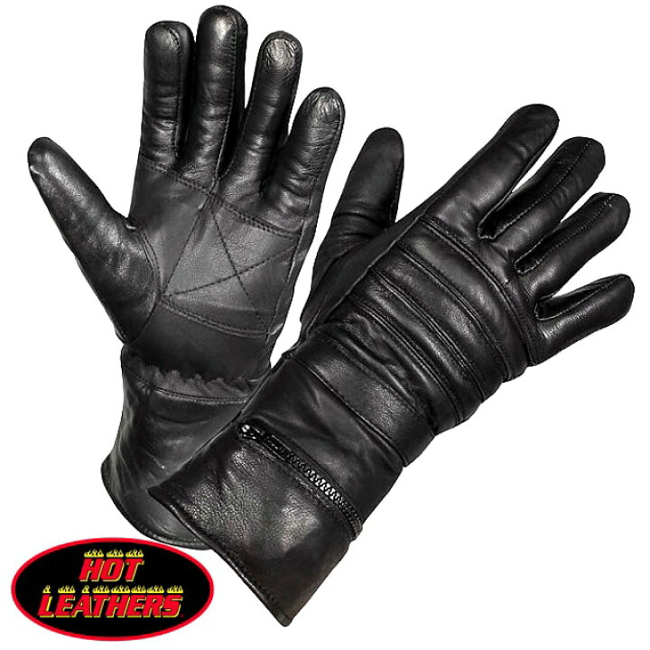 楽天市場】Hot Leathers ガントレット グローブ [Gauntlet Glove With  