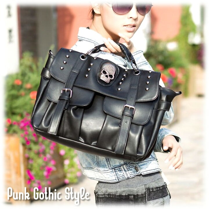楽天市場】[Skull Rivet Shoulder Belt Bag] スカル・リベット  