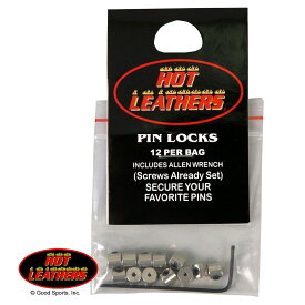 日本未発売! セール価格! ホットレザー【Pin Lockers】ピンロッカーズ! ピンズ専用 留め具! ネジ 12個入り 専用レンチ付属! ピンズをしっかり固定できます! ピンロック ピン ピンバッジ PIN 米国 HOTLEATHERS 直輸入! バイク バイカー アクセサリー