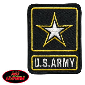 日本未発売! セール価格! ホットレザー [US Army Star Logo Military Patch] US・アーミー・スター・ロゴ・ミリタリー ワッペン! パッチ アップリケ 米国 HOTLEATHERS 直輸入! ウェアのカスタムに! 布製 アイロン対応 サイズ小