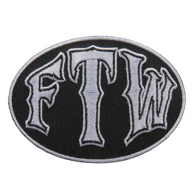 日本未発売! セール価格! ホットレザー [FTW Oval Patch] FTWオーバル ワッペン! バイカー 文字 英語 英字 パッチ 米国バイカー専門アパレルブランド HOTLEATHERS 直輸入! ウェアのカスタムに! 布製 アイロン対応 3.5" 楕円形 サイズ小