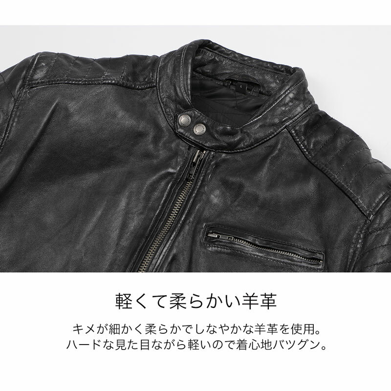 【送料無料！】正規品 [DEGNER Leather Jacket /22WJ-4] デグナー 本革 レザージャケット！ 全2色！ 選べる3サイズ！  | ハーレーカスタマージャパン
