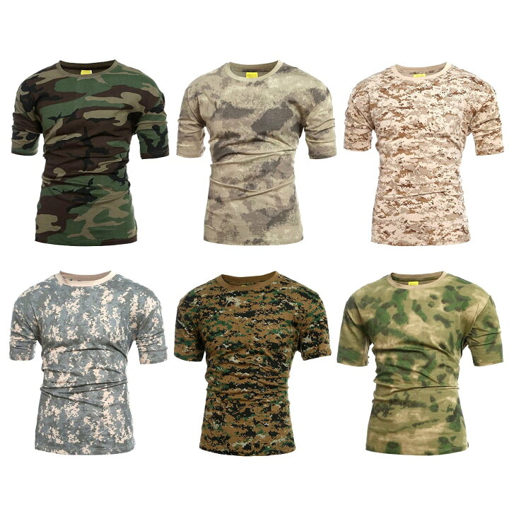 楽天市場 送料無料 全6色 4サイズ Men S Military Camouflage Quick Dry T Shirt メンズ ミリタリーカモフラージュ クイックドライtシャツ 半袖 プルオーバー インナー アーミー 戦闘服 コンバット 迷彩 サバゲー バイクに ハーレーカスタマージャパン
