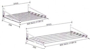 水切り棚 ステンレス製 長さ300ミリ*幅250ミリ 耐荷重5キロ