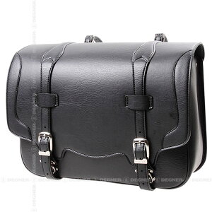 【デグナーWEB正規代理店】 サドルバッグ ブラック シンセティックレザー ( DSB-3-BK )