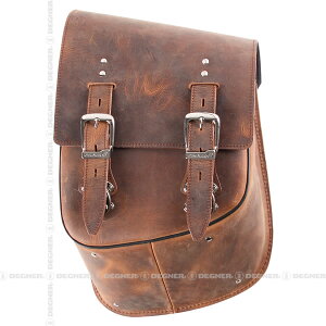 【デグナーWEB正規代理店】 DEGNER/デグナー リジットサドルバッグ ブラウン 牛革 ( SB-67IN-BR )