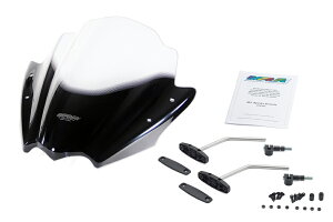 MRA/エムアールエー スクリーンセット レーシングネイキッド クリア汎用ハンドルポストマウントキット付 (品番 SET-HKSD-RNB-C )