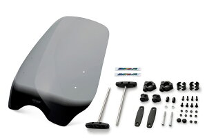 MRA/エムアールエー スクリーンセット ハイウェイ スモーク 汎用バーハンマウントキット付φ22.2/25.4 (品番 SET-NMK-MHI-S )
