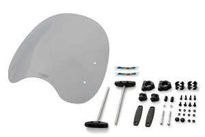 MRA/エムアールエー スクリーンセット ロードクラシック スモーク 汎用バーハンマウントキット付φ22.2/25.4 (品番 SET-NMK-MROC-S )