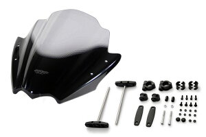 MRA/エムアールエー スクリーンセット レーシングネイキッドスモーク汎用バーハンマウントキット付φ22.2/25.4 (品番 SET-NMK-RNB-S )