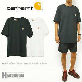 Tシャツ メンズ アメカジ 半袖Tシャツ ビッグシルエット Carhartt カーハート ヘビーウェイト ポケット付 クルーネック 無地 USモデル カットソー