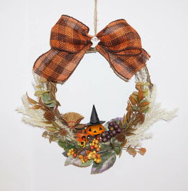ハロウィンリース　（5149）　20cm　☆秋のディスプレーに！ 造花 ハロウィン