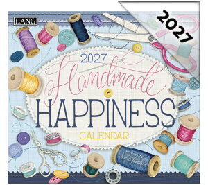 2027�N (�ߘa9�N) USA �����O�J�����_�[ (Hand Made HAPPINESS)�n���h���C�h�@�n�s�l�X�@LANG�ЃJ�����_�[�@�J���g���[�J�����_�[�@���ٖD�@�͂��݁@���@���M�@�~�V��