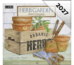 2027�N (�ߘa9�N)�@USA �����O�J�����_�[ (HERB GARDEN)�n�[�u�K�[�f���@LANG�ЃJ�����_�[�@�J���g���[�J�����_�[�@�t�����[�@���͂ȁ@���@����