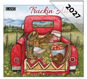 2027�N (�ߘa9�N) USA �����O�J�����_�[ (Truckin Along)�g���b�L���@�A�����O LANG�ЃJ�����_�[�@�J���g���[�J�����_�[�@�������@�l�R�@���ԁ@�t�����[�@�X�m�[�}�� �p���v�L���@�n���E�B���@��