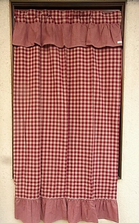 楽天市場】【のれん】定番カントリーチェック♪170cm丈のれん 
