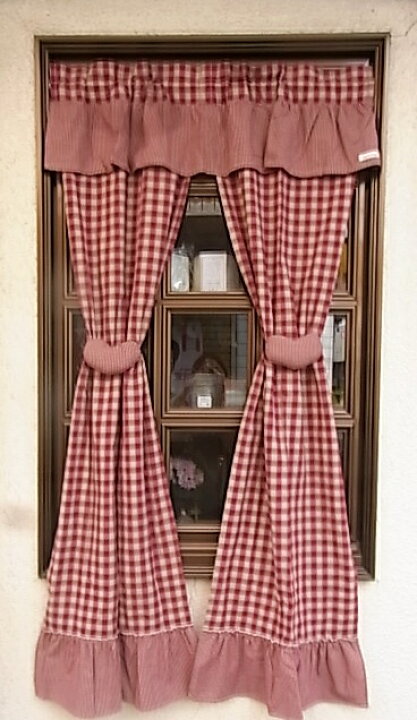 楽天市場】【のれん】定番カントリーチェック♪170cm丈のれん 