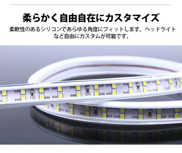 楽天市場】BANNAI ledテープ 10m 二列式 100v 家庭用ACアダプター 