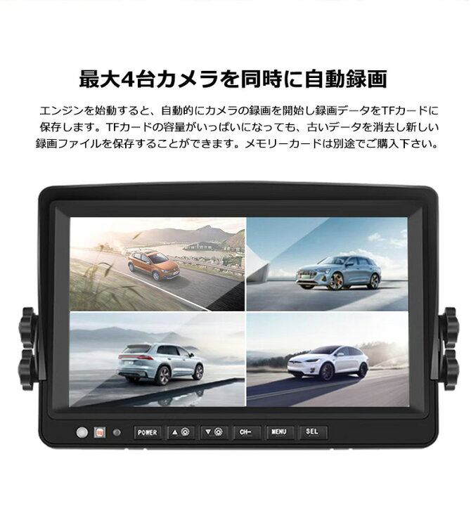 楽天市場】9インチ 10.1インチ バックカメラ モニター セット ドライブ 