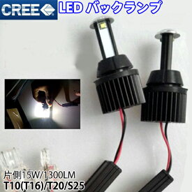 CREE製ハイパワーLEDバックランプキットT10(T16)/T20(3156/7440s)/S25 片側15W/1300LM backlampledcree