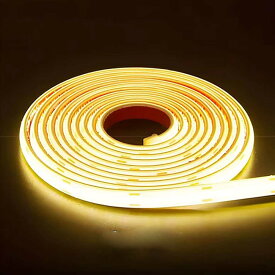 led テープ 超明るい COB テープライト 白色 電球色 温白色 家庭用 コンセント LED 間接照明 ledテープライト 288個/m→320個/mに進化！cob AC110V PSE認証済 50cm 1m 3m 5m~100m 室内 照明 イルミネーション ライト 防水 棚下照明 切断可能 高輝度 全面発光 簡単カット可