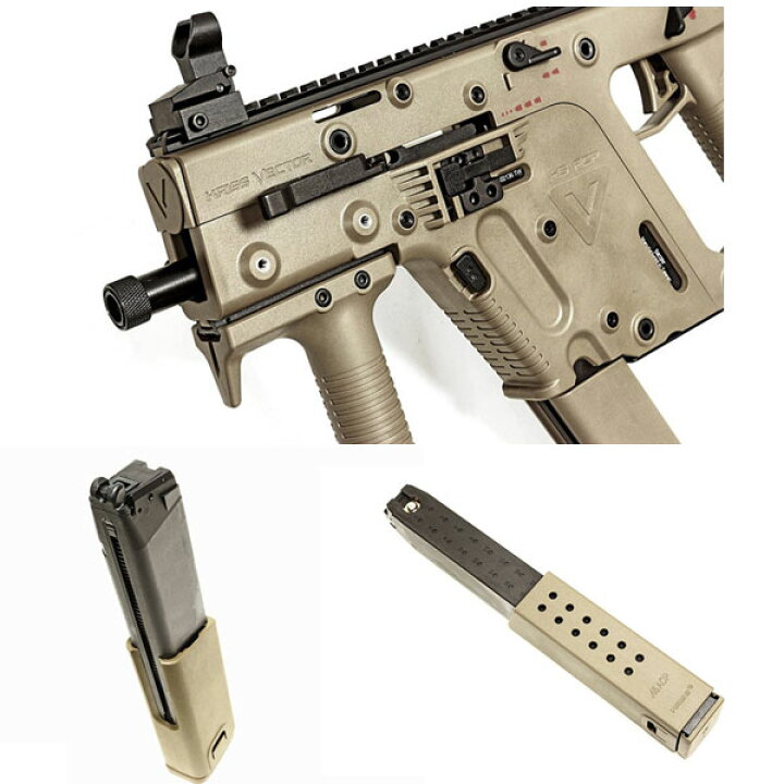 楽天市場】KWA KRISS VECTOR クリスベクターガスブローバック SMG 
