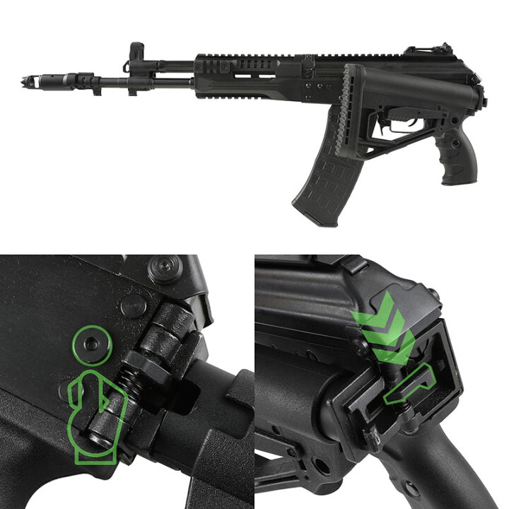 EL AK12 AEG 電動ガン ライフル Essential Edition エアガン 18歳以上 【同梱不可】【配送業者:佐川急便限定】 H.T.G. EL AK12 120連樹脂マガジン BK