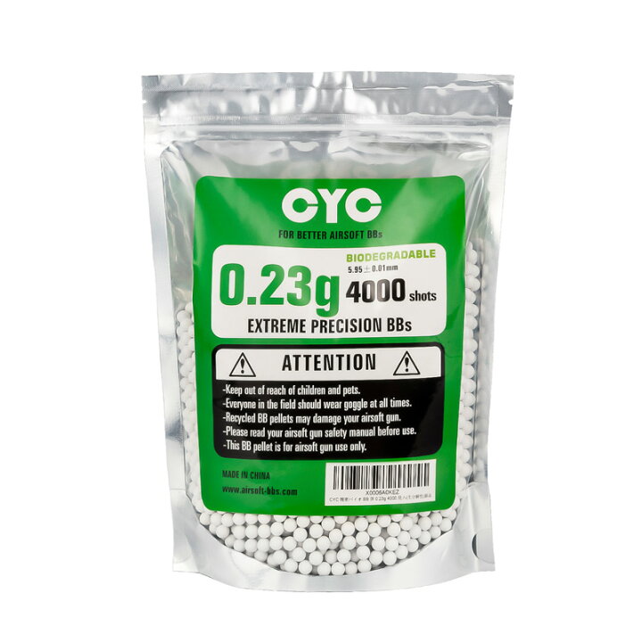 楽天市場】CYC精密バイオBB弾 0.23g 4000発入(生分解性) : H.T.G.楽天市場店 楽天市場】CYC精密バイオBB弾 0.23g 4000発入(生分解性) : H.T.G.楽天市場店