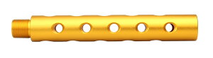 SLONG Airsoft M4/M16 �A���~�A�E�^�[�o�����G�N�X�e���V���� �|�[�e�b�h Gold 14mm�t�l�W/117mm