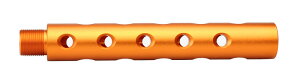 SLONG Airsoft M4/M16 �A���~�A�E�^�[�o�����G�N�X�e���V���� �|�[�e�b�h Orange 14mm�t�l�W/117mm