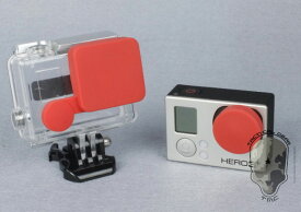 TMC GoPro HERO3+専用 シリコン製 レンズ＆スイッチキャップ RD 【メール便(ネコポス)可】