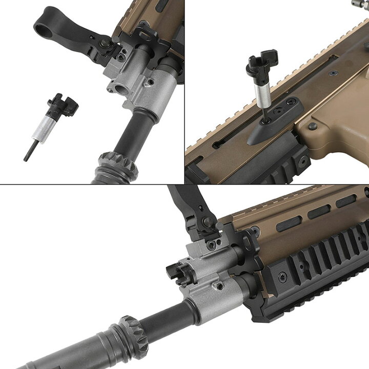 楽天市場】WE SCAR-H ガスブローバックライフル ガスガン FDE エアガン 