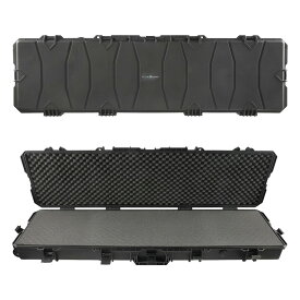 HTGベーシック WAVE 137 (大容量 軽量 防水IP67 Stackable/積み重ね可能) ハードガンケース ガンケース ハードケース キャスター付 137cm Black (Eliteモデル)